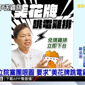 不是缺電不發雞排？ 國民黨嗆：王美花快讓全民領@東森新聞 CH51